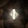 LED Pendelleuchte Messing 3000K Glas Metall Rot Ø18 cm