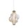 LED Pendelleuchte Messing 3000K Glas Metall Rot Ø18 cm