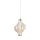 LED Pendelleuchte Messing 3000K Glas Metall Rot Ø18 cm