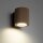 Wandleuchte Downlight Holz Schwarz Buche GU10 H:8,5 cm