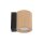 Wandleuchte Downlight Holz Schwarz Buche GU10 H:8,5 cm