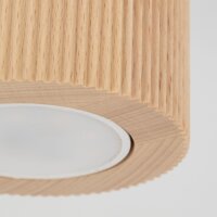 Deckenspot blendarm Holz Buche GU10 rund Ø8 cm Modern