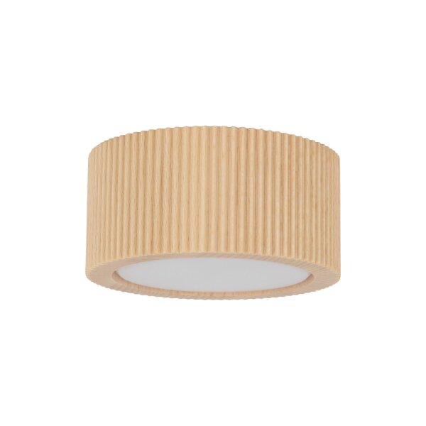 Deckenleuchte blendarm Holz Buche GX53 Ø9,5 cm rund