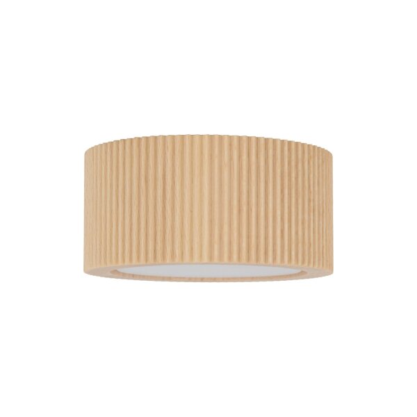 Deckenleuchte blendarm Holz Buche GX53 Ø9,5 cm rund