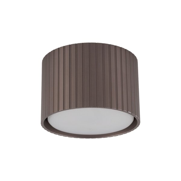 Deckenspot Aluminium Braun GX53 rund Ø8,4 cm 3000K