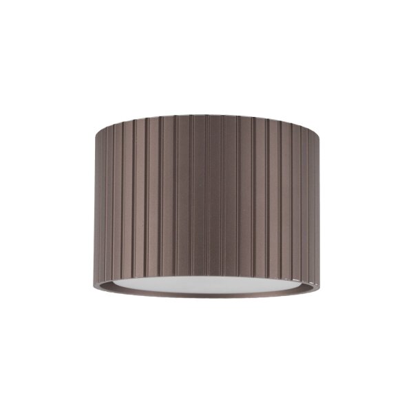 Deckenspot Aluminium Braun GX53 rund Ø8,4 cm 3000K