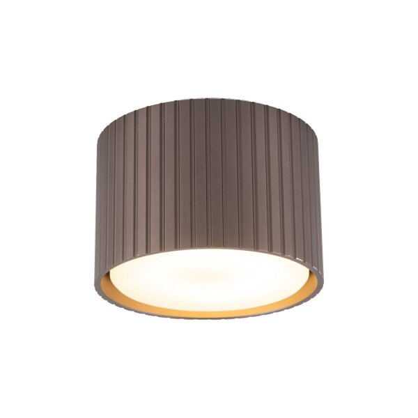 Deckenspot Aluminium Braun GX53 rund Ø8,4 cm 3000K
