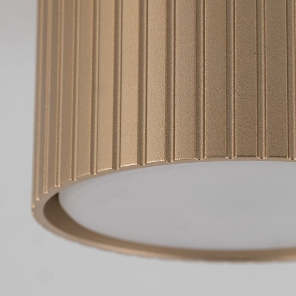 Deckenspot Aluminium Champagner GX53 Ø8,4 cm rund 3000K