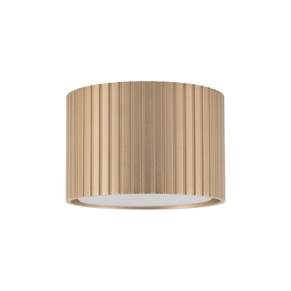Deckenspot Aluminium Champagner GX53 Ø8,4 cm rund 3000K