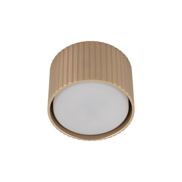 Deckenspot Aluminium Champagner GX53 Ø8,4 cm rund 3000K