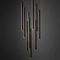 Pendelleuchte mehrflammig Braun G9 B:35 cm dekorativ