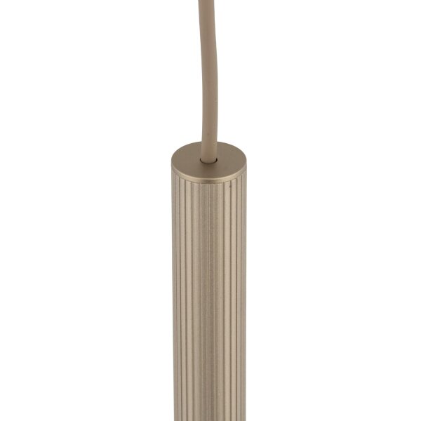 Pendelleuchte Metall Sandfarben Beige G9 B:5,2 cm rund