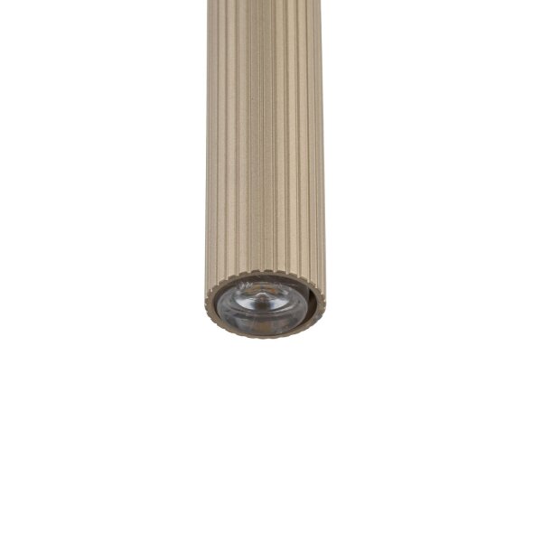 Pendelleuchte Metall Sandfarben Beige G9 B:5,2 cm rund
