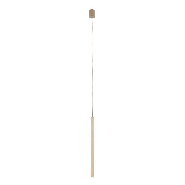 Pendelleuchte Metall Sandfarben Beige G9 B:5,2 cm rund