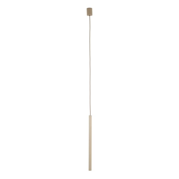 Pendelleuchte Metall Sandfarben Beige G9 B:5,2 cm rund