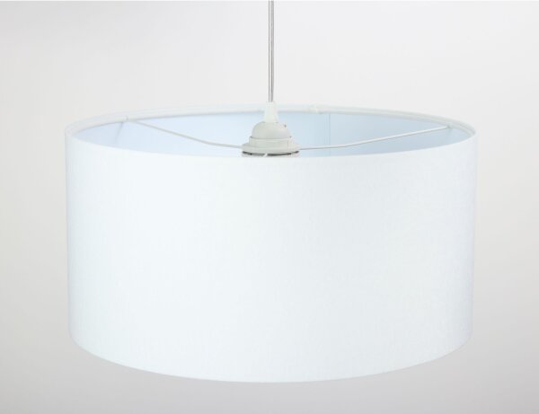 Hängeleuchte Weiß Retro Esstisch Stoff Lampe