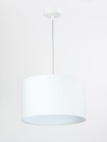 H&auml;ngeleuchte Wei&szlig; Retro Esstisch Stoff Lampe
