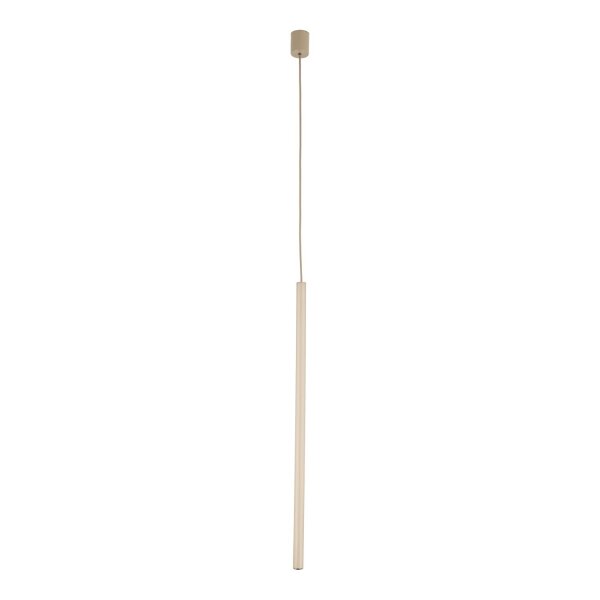 Pendelleuchte Sandfarben Beige Metall G9 B:5,2 cm rund