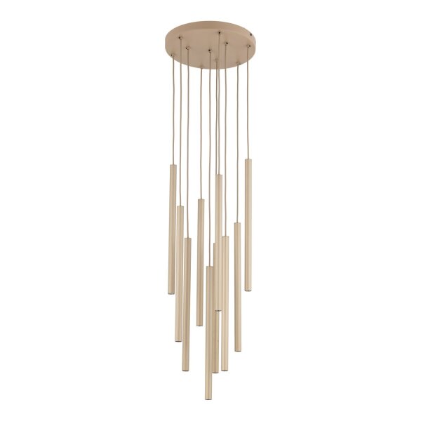 Pendelleuchte mehrflammig Sandfarben Beige G9 B:35 cm
