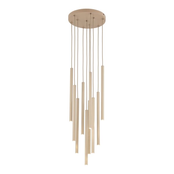 Pendelleuchte mehrflammig Sandfarben Beige G9 B:35 cm
