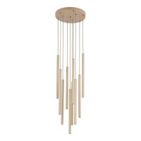 Pendelleuchte mehrflammig Sandfarben Beige G9 B:35 cm