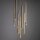 Pendelleuchte mehrflammig Sandfarben Beige G9 B:35 cm
