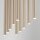 Pendelleuchte mehrflammig Sandfarben Beige G9 L:60 cm