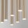 Pendelleuchte mehrflammig Sandfarben Beige G9 L:60 cm