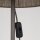 Stehleuchte Stoff Braun rund E27 133 cm klein blendarm