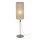 Stehleuchte Stoff Braun rund E27 133 cm klein blendarm