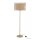 Stehleuchte Stoff Metall Sandfarben E27 158 cm Modern