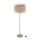 Stehleuchte Stoff Metall Sandfarben E27 158 cm Modern