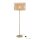Stehleuchte Stoff Metall Sandfarben E27 158 cm Modern