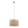 Pendelleuchte 3-flammig Stoff Sandfarben E27 Ø38 cm