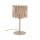 Tischlampe Stoff Metall Sandfarben E27 37 cm dekorativ