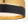 Deckenleuchte 4-flammig Metall Schwarz Gold E27 Ø45 cm