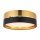Deckenleuchte 4-flammig Metall Schwarz Gold E27 Ø45 cm
