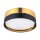 Deckenleuchte 4-flammig Metall Schwarz Gold E27 Ø45 cm