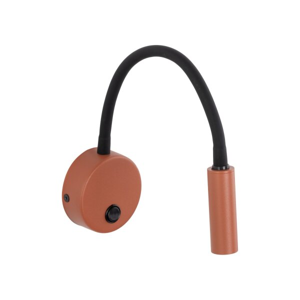 Wandspot mit Schalter verstellbar Kaminrot G9 B:36 cm
