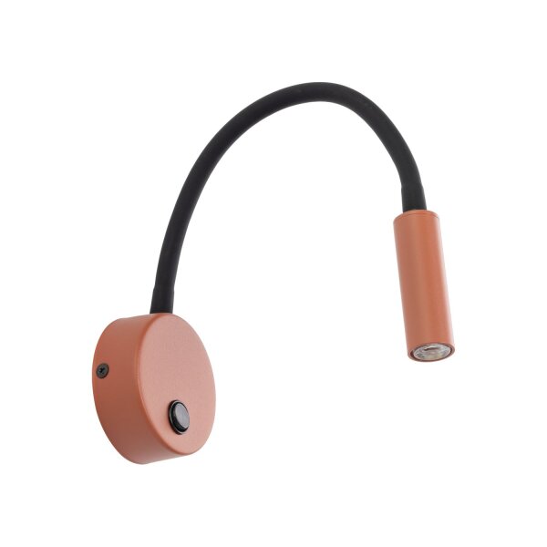 Wandspot mit Schalter verstellbar Kaminrot G9 B:36 cm