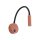Wandspot mit Schalter verstellbar Kaminrot G9 B:36 cm