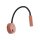 Wandspot mit Schalter verstellbar Kaminrot G9 B:36 cm