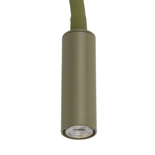 Wandspot mit Schalter verstellbar Olivgrün G9 B:36 cm