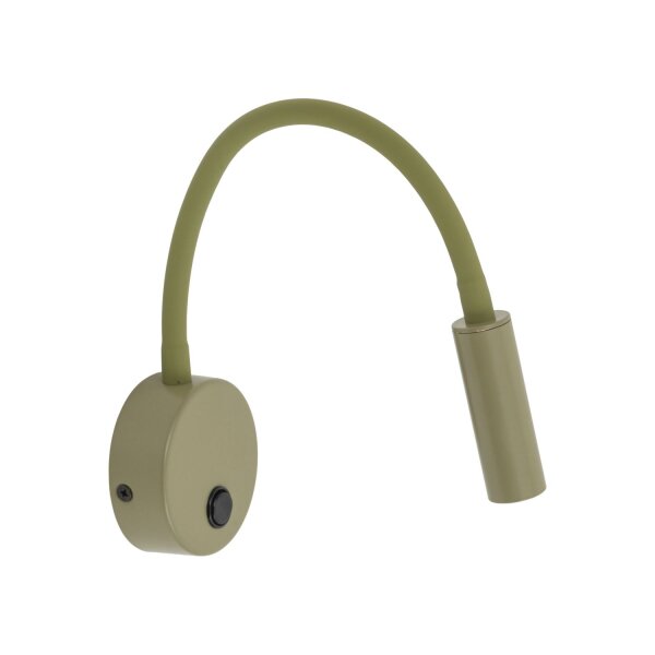 Wandspot mit Schalter verstellbar Olivgrün G9 B:36 cm