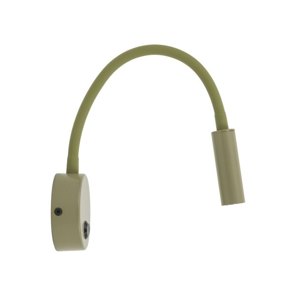 Wandspot mit Schalter verstellbar Olivgrün G9 B:36 cm
