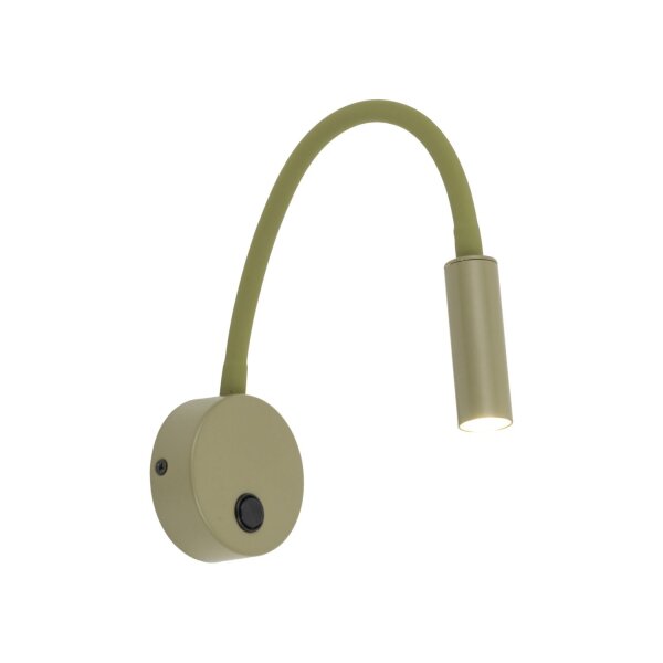 Wandspot mit Schalter verstellbar Olivgrün G9 B:36 cm