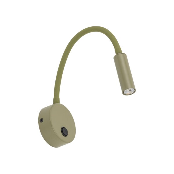 Wandspot mit Schalter verstellbar Olivgrün G9 B:36 cm