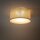 Deckenleuchte 6-flammig Stoff Beige E27 Ø77 cm rund