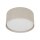 Deckenleuchte 6-flammig Stoff Beige E27 Ø77 cm rund