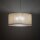 Pendelleuchte 3-flammig Stoff Beige E27 Ø77 cm blendarm